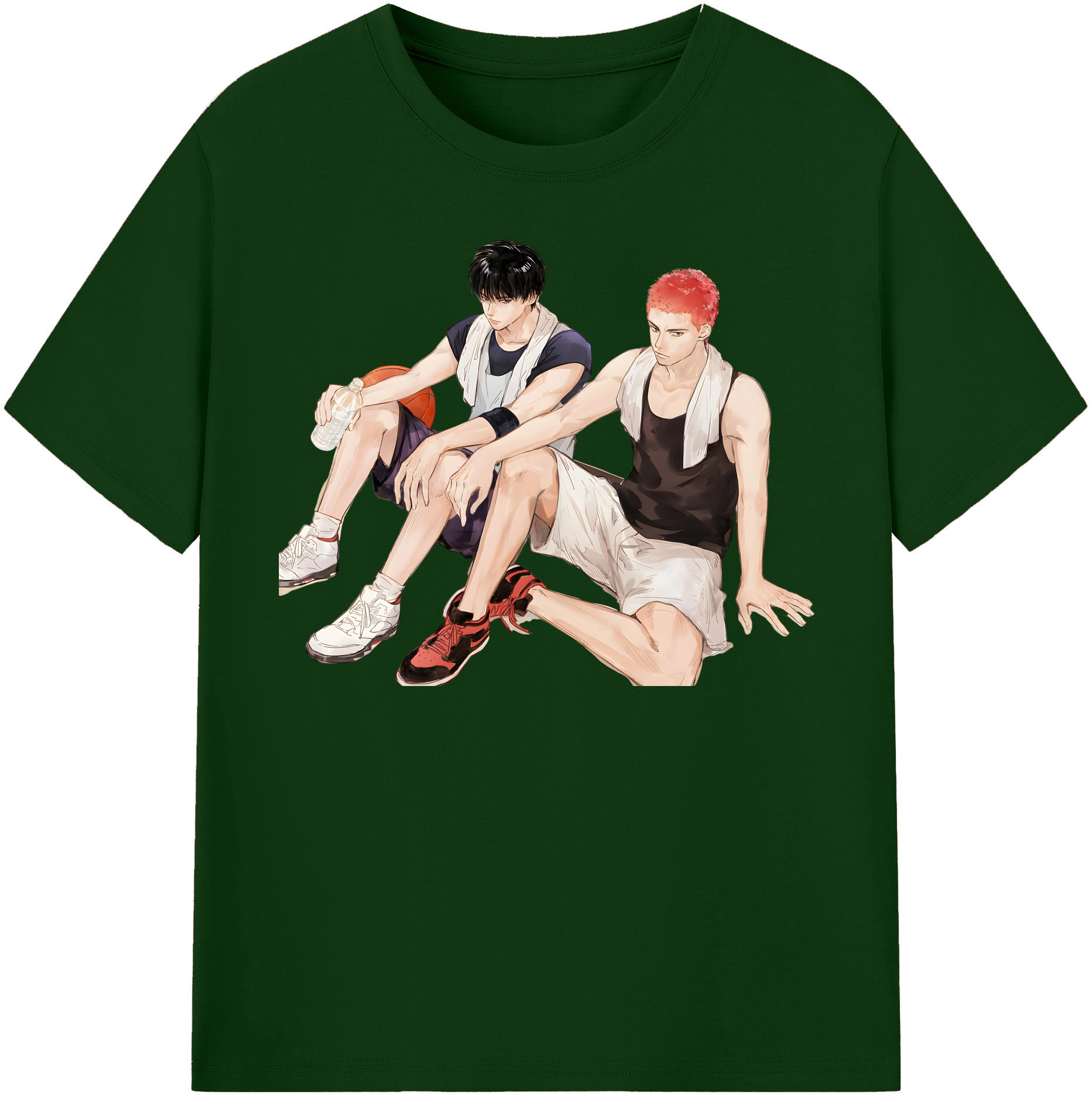 SLAM DUNK／スラムダンク 綿100％半袖Tシャツ（フロントプリント）